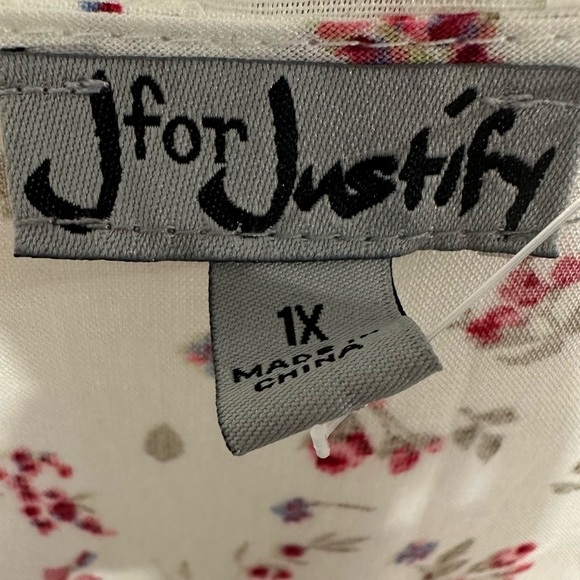 J for Justify‎ Floral Dress 1X Boho Cottagecore Country Western Style Dress - Picture 16 of 16